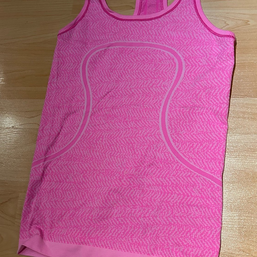 Pink Lululemon Racerback Tank Top